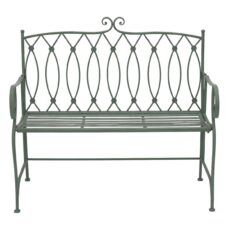 5029936998170 1 Scroll Design Metal Garden Bench.jpg